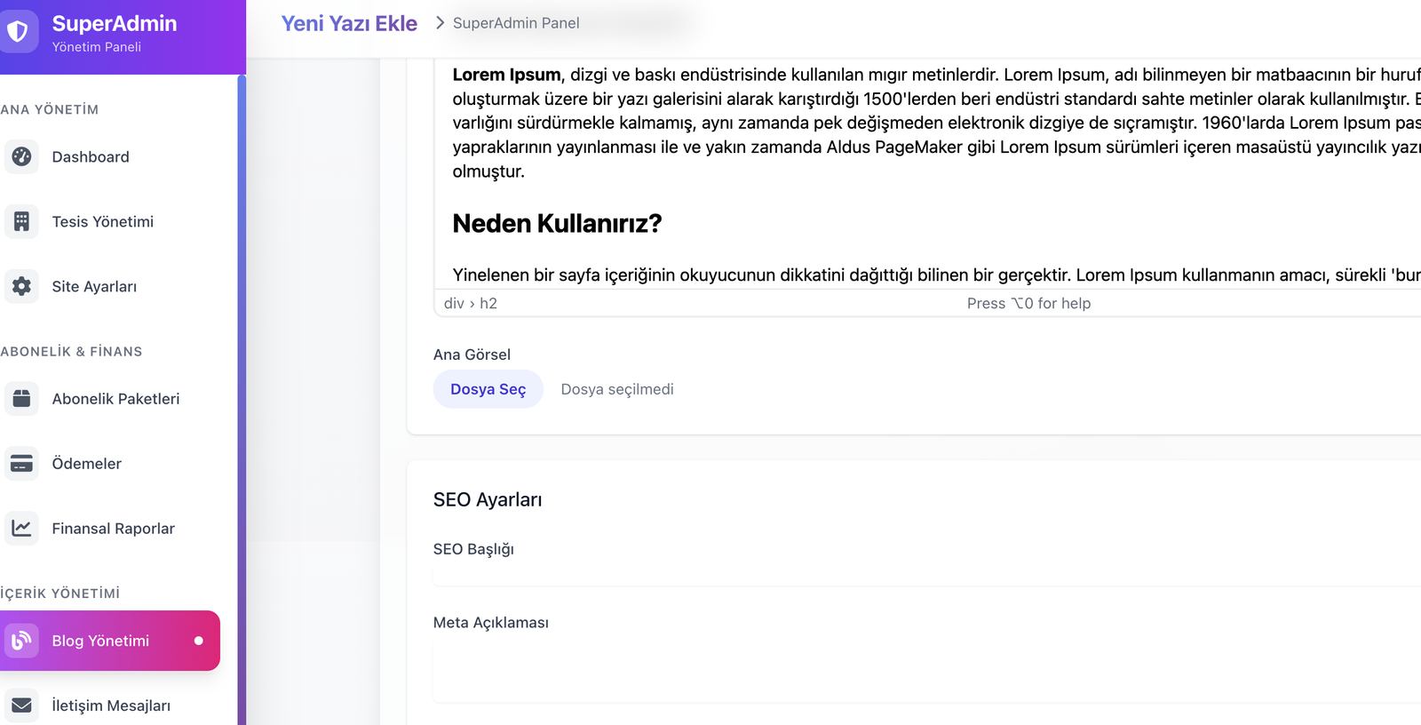 Lorem Ipsum Nedir?